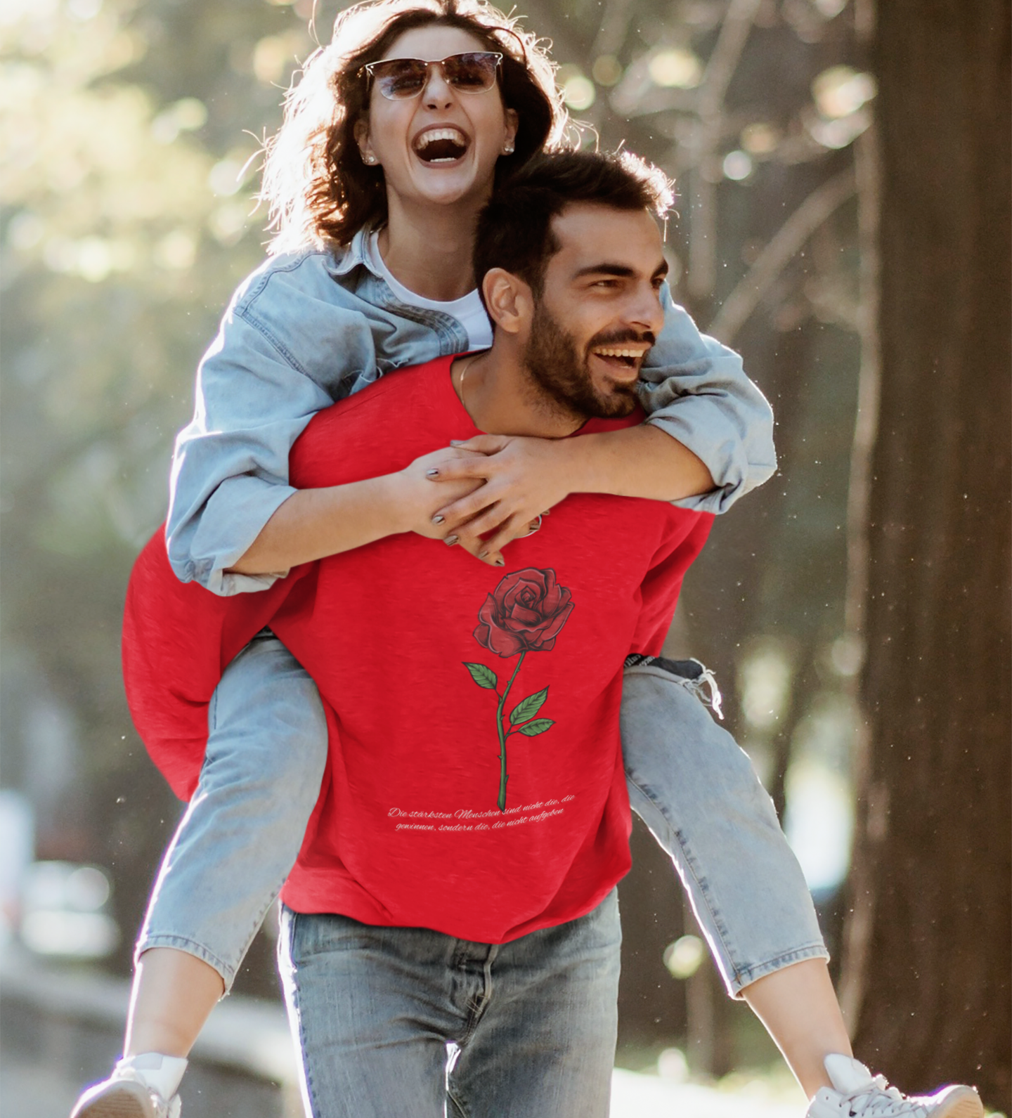 ROSE Sweatshirt Unisex Pullover -die stärksten Menschen sind nicht die