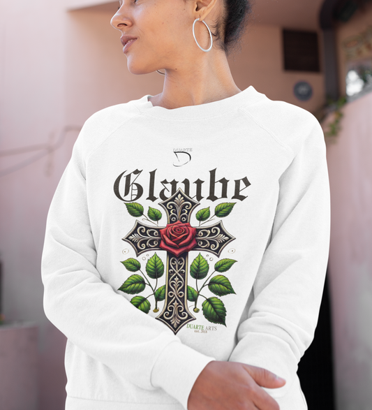 GLAUBE Kreuz Sweatshirt Unisex Pullover